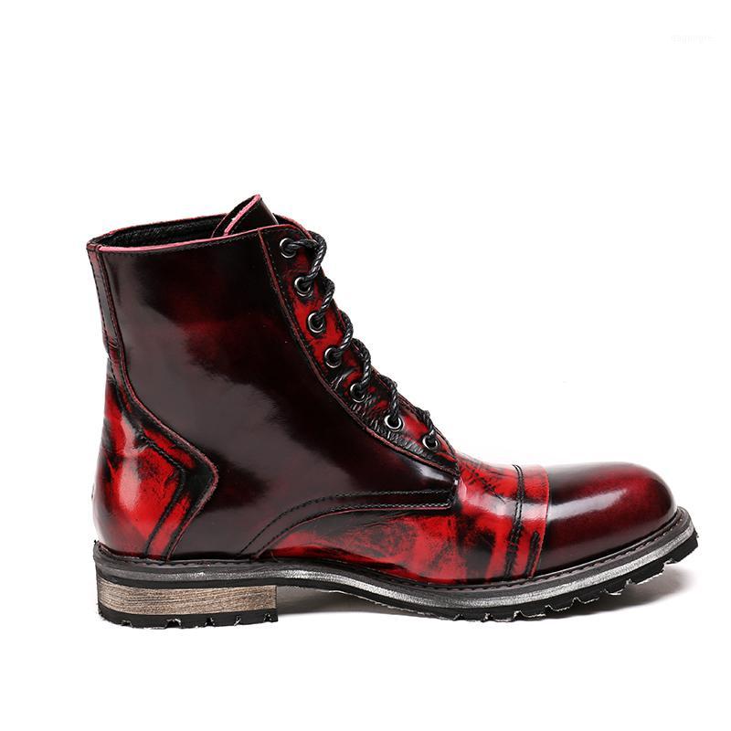 Leather Italian Western Cowboy Boots Punk Shoes Men plus size 47 Flats Round Toe High Top Lace Up Footwear1, As picture
Leather Italian Western Cowboy Boots Punk Shoes Men plus size 47 Flats Round Toe High Top Lace Up Footwear1, As picture