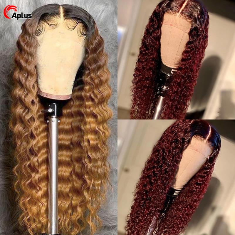 Brazilian Deep Wave 1B/27/99j/Burgandy Ombre Colored 13X4Lace Front Curly Human Hair Blonde Wigs180%Remy Bleached Hair Christmas, As pic
Brazilian Deep Wave 1B/27/99j/Burgandy Ombre Colored 13X4Lace Front Curly Human Hair Blonde Wigs180%Remy Bleached Hair Christmas, As pic