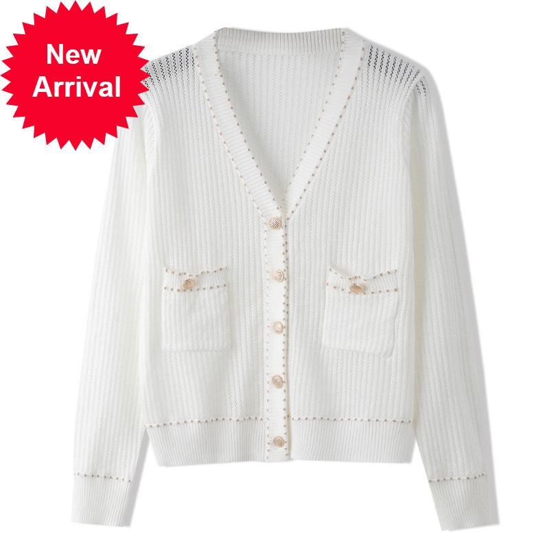 2021 New Sexy Black Stylish Brand Design Hollow Clothing Women' Cardigan Cleavage in v New Fashions Loose Fine Mesh Top Sweater 396t
2021 New Sexy Black Stylish Brand Design Hollow Clothing Women' Cardigan Cleavage in v New Fashions Loose Fine Mesh Top Sweater 396t