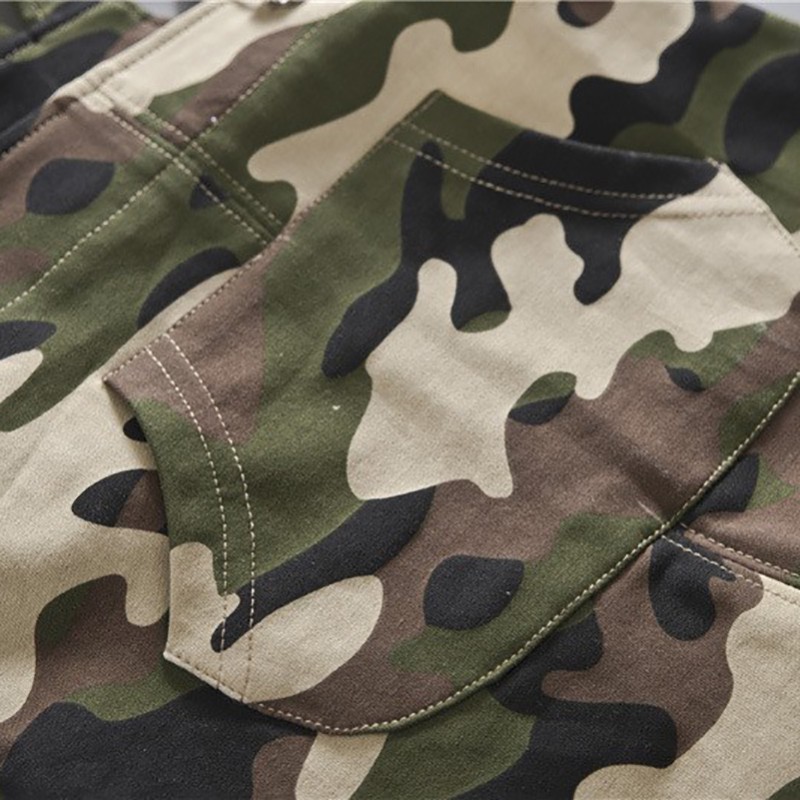 Casual Summer Baby Boys Girls Roupas Camouflage Infants Kids Children Cotton Overalls Shorts Pantalones 201128