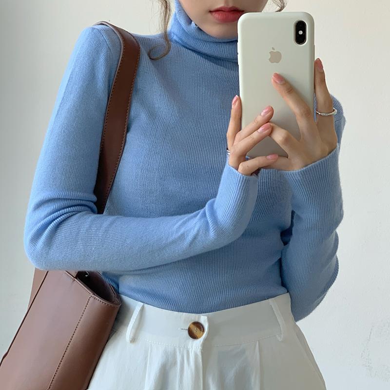 Women's Turtleneck T Shirt Solid Thin Knit Top Fashion Spring Autumn Long Sleeve Slim See Through Basic Tee Shirt Female Tops, Black
Women's Turtleneck T Shirt Solid Thin Knit Top Fashion Spring Autumn Long Sleeve Slim See Through Basic Tee Shirt Female Tops, Black