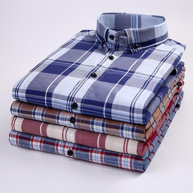 High Quality Long Sleeve Men's 100% Cotton Plaid Button-down Collar Shirt Checked Social Work Comfortable Smart Casual Shirt, Czyj6301c
High Quality Long Sleeve Men's 100% Cotton Plaid Button-down Collar Shirt Checked Social Work Comfortable Smart Casual Shirt, Czyj6301c