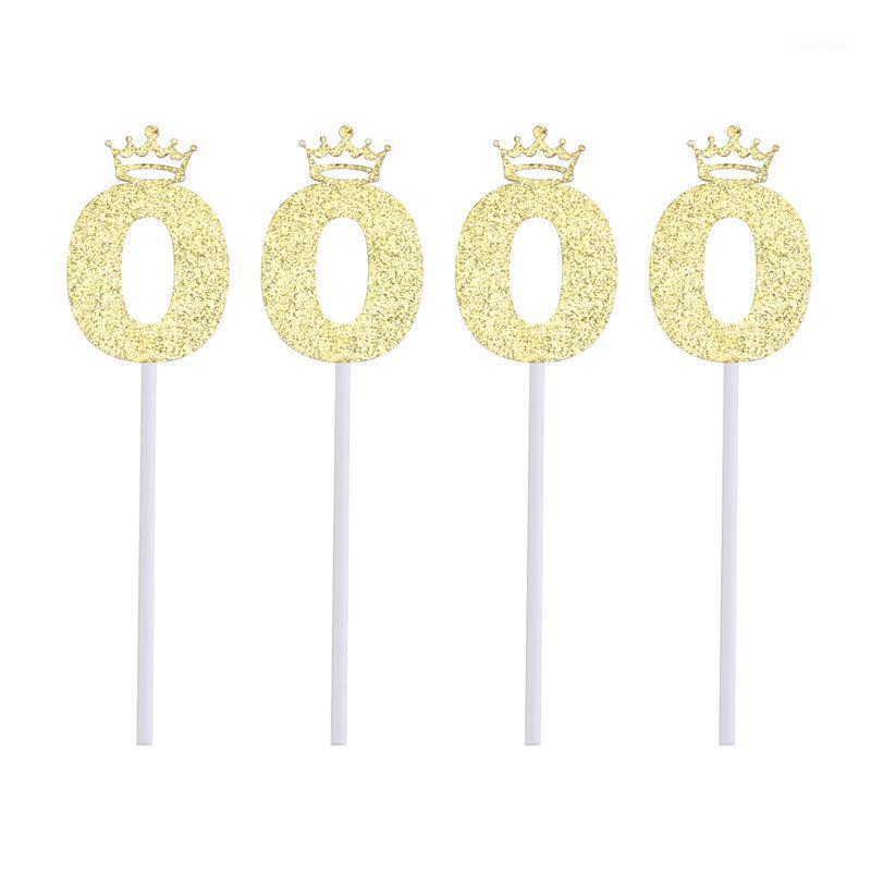 4pcs Cake Toppers Number 0 Crown Glitter Paper Picks Toppers Wedding Cake Fruit Picks Dessert Table Decorative Supplies (Golden)1
4pcs Cake Toppers Number 0 Crown Glitter Paper Picks Toppers Wedding Cake Fruit Picks Dessert Table Decorative Supplies (Golden)1