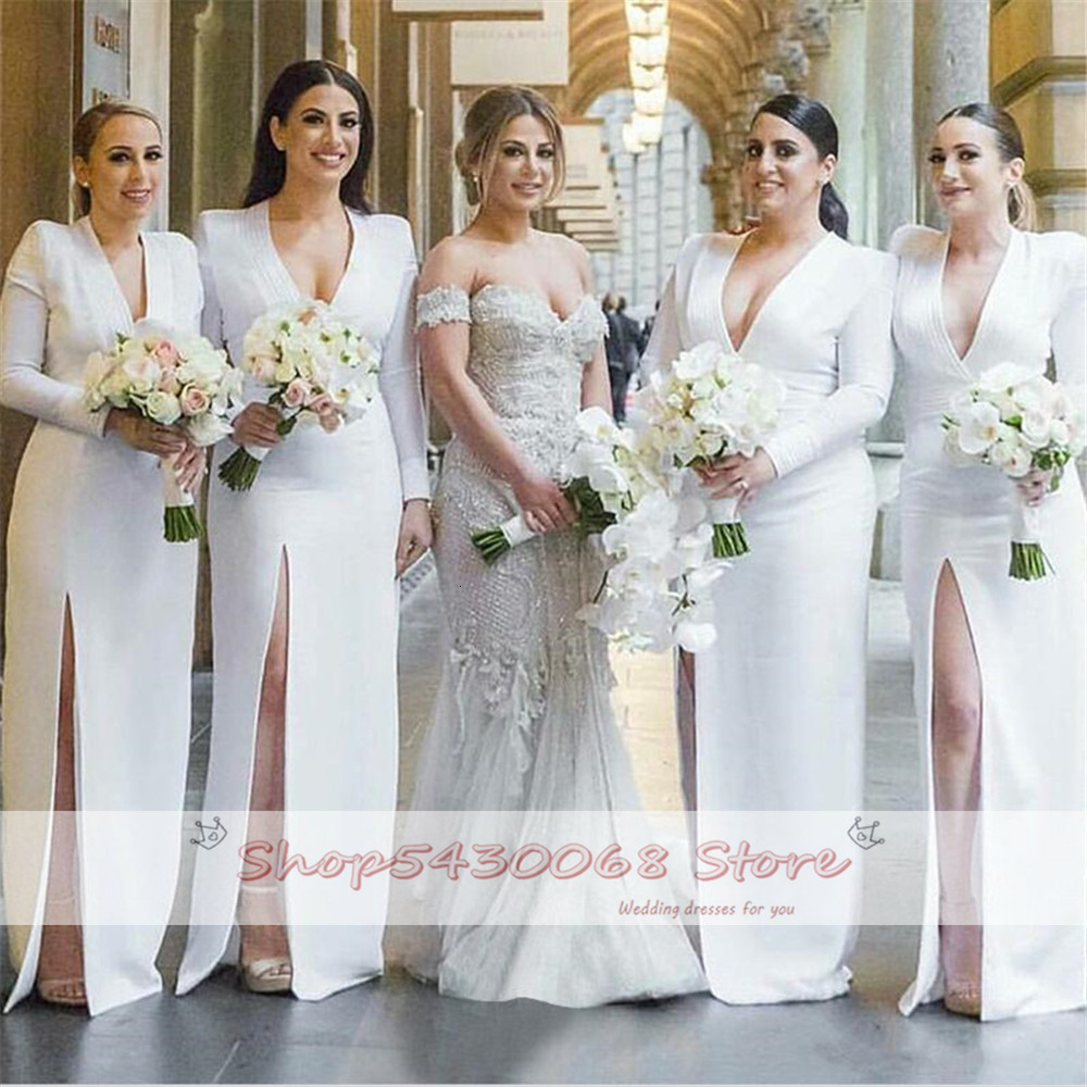2021 New White Satin Dressed As Maid of Honor Cleave in v Hem High-style Wedding Dress Guest High Quality Ladies'dress Cheap 3MZA
2021 New White Satin Dressed As Maid of Honor Cleave in v Hem High-style Wedding Dress Guest High Quality Ladies'dress Cheap 3MZA