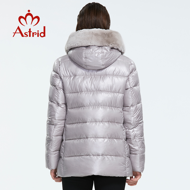 Astrid Winter new arrival down jacket women with a fur collar outerwear high quality short light color winter coat FR-2022 201217