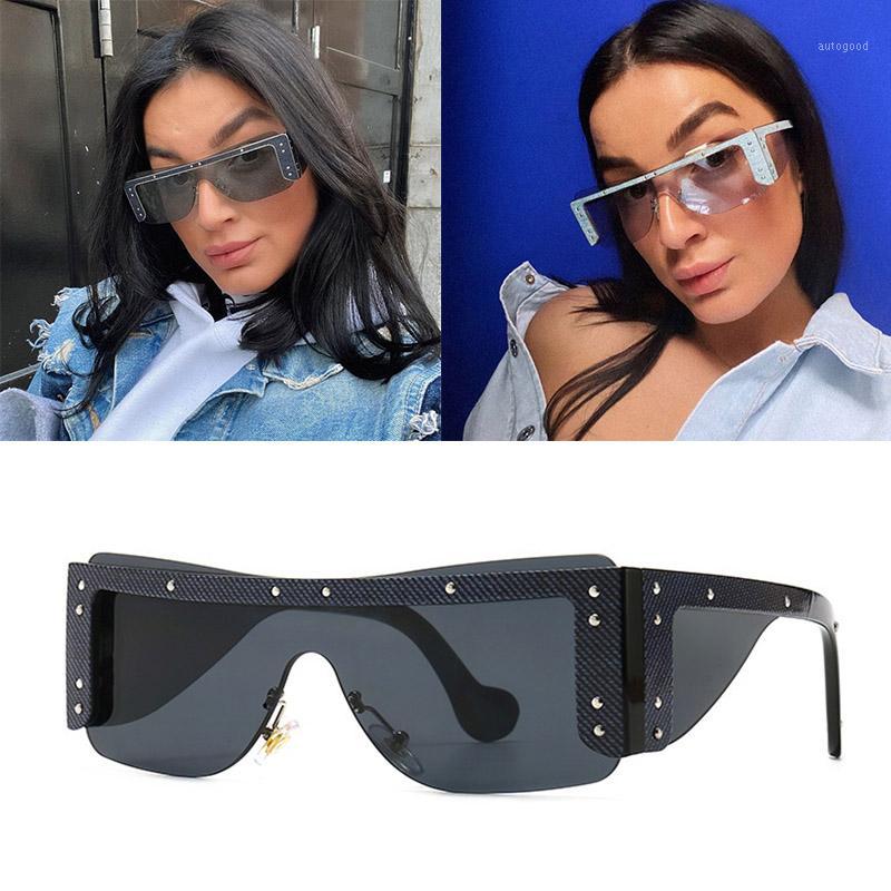 Sunglasses Unisex Fashion Men Oversized Women Famous Design Trendy Rectangle Sun Glasses Female Blue Clear Side UV4001
Sunglasses Unisex Fashion Men Oversized Women Famous Design Trendy Rectangle Sun Glasses Female Blue Clear Side UV4001