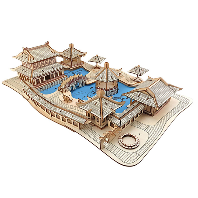 Block Puzzle Gardens of Suzhou Large 3D Wooden Contruction Puzzle Chinese Building Blocks DIY Puzzles Educational Toy Children Birthday Gift
Block Puzzle Gardens of Suzhou Large 3D Wooden Contruction Puzzle Chinese Building Blocks DIY Puzzles Educational Toy Children Birthday Gift