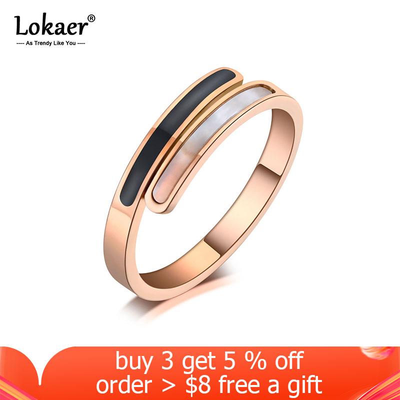 Lokaer Trendy Titanium Stainless Steel Fine Brand Jewelry Acrylic & Shell Rings Bridal Wedding Engagement Ring For Women R19123
Lokaer Trendy Titanium Stainless Steel Fine Brand Jewelry Acrylic & Shell Rings Bridal Wedding Engagement Ring For Women R19123
