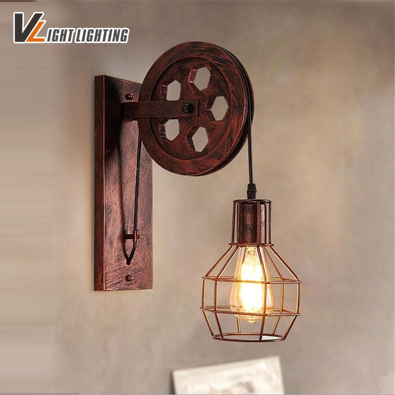 Loft retro lamp creative lifting pulley wall light Kitchen Bedroom Living Room restaurant wood Wall Lamp Bra Sconce
Loft retro lamp creative lifting pulley wall light Kitchen Bedroom Living Room restaurant wood Wall Lamp Bra Sconce