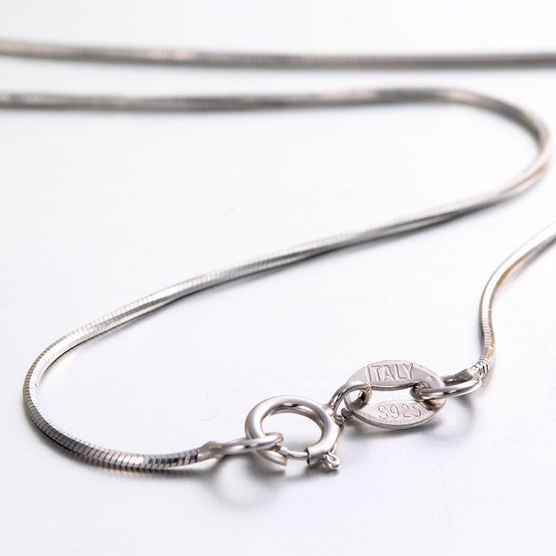 New Real 925 Sterling Silver Slim Round Snake Chain Necklaces Womens Mens for Pendants Charms 075 45cm 18'' Hot Jewelry Gift
New Real 925 Sterling Silver Slim Round Snake Chain Necklaces Womens Mens for Pendants Charms 075 45cm 18'' Hot Jewelry Gift