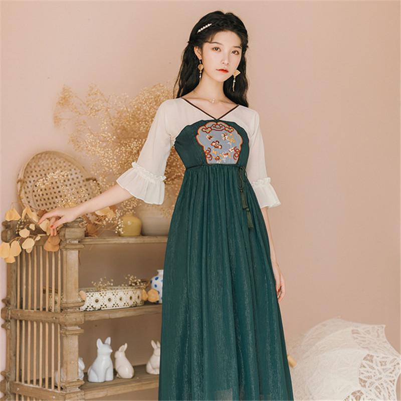 Embroidery Traditional Chinese Costume Hanfu Dresses Women Party Vestidos Dance Fancy Stage Clothing Photography Dress Outfit 
Embroidery Traditional Chinese Costume Hanfu Dresses Women Party Vestidos Dance Fancy Stage Clothing Photography Dress Outfit