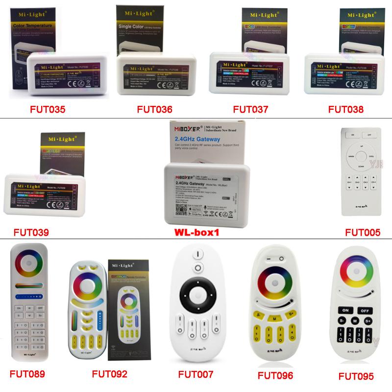 MiBOXER 2.4G RF Wireless Remote;single color/CCT/RGB/RGBW/RGB+CCT led strip dimmer controller;WiFi iBox Smart Light iBox1/iBox2
MiBOXER 2.4G RF Wireless Remote;single color/CCT/RGB/RGBW/RGB+CCT led strip dimmer controller;WiFi iBox Smart Light iBox1/iBox2