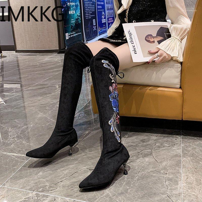 Autumn new Women's High Boots Fashion Heels Knee High Boots Female fashion Sexy beading Embroider woman1, Black
Autumn new Women's High Boots Fashion Heels Knee High Boots Female fashion Sexy beading Embroider woman1, Black