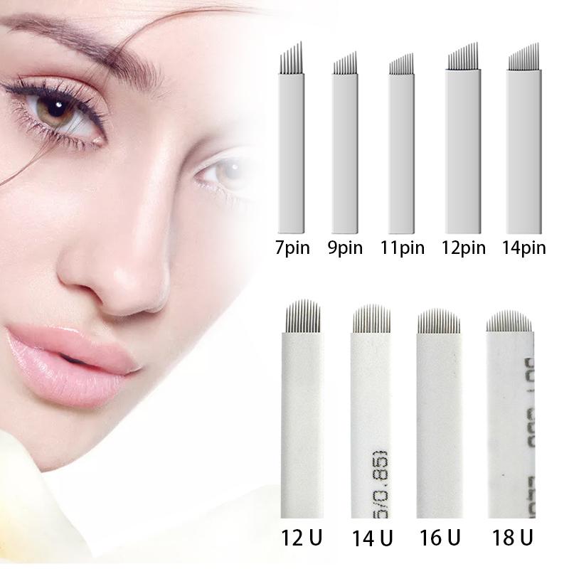100 Micro-Blade Tattoo Needles Very Fine 7/9/11/14Pin Multi-Model Eyebrows Eyeliner Lip Tattoo Accessories Independent Package
100 Micro-Blade Tattoo Needles Very Fine 7/9/11/14Pin Multi-Model Eyebrows Eyeliner Lip Tattoo Accessories Independent Package