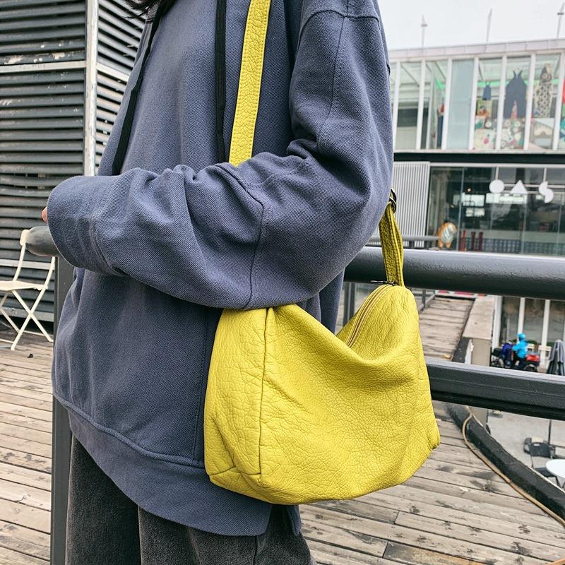 Women Small Size Soft PU Leather Sling Bag Teenager Female Vegan Leather Concise Stylish Cellphone Yellow Messenger Pouch Bag, Black
Women Small Size Soft PU Leather Sling Bag Teenager Female Vegan Leather Concise Stylish Cellphone Yellow Messenger Pouch Bag, Black