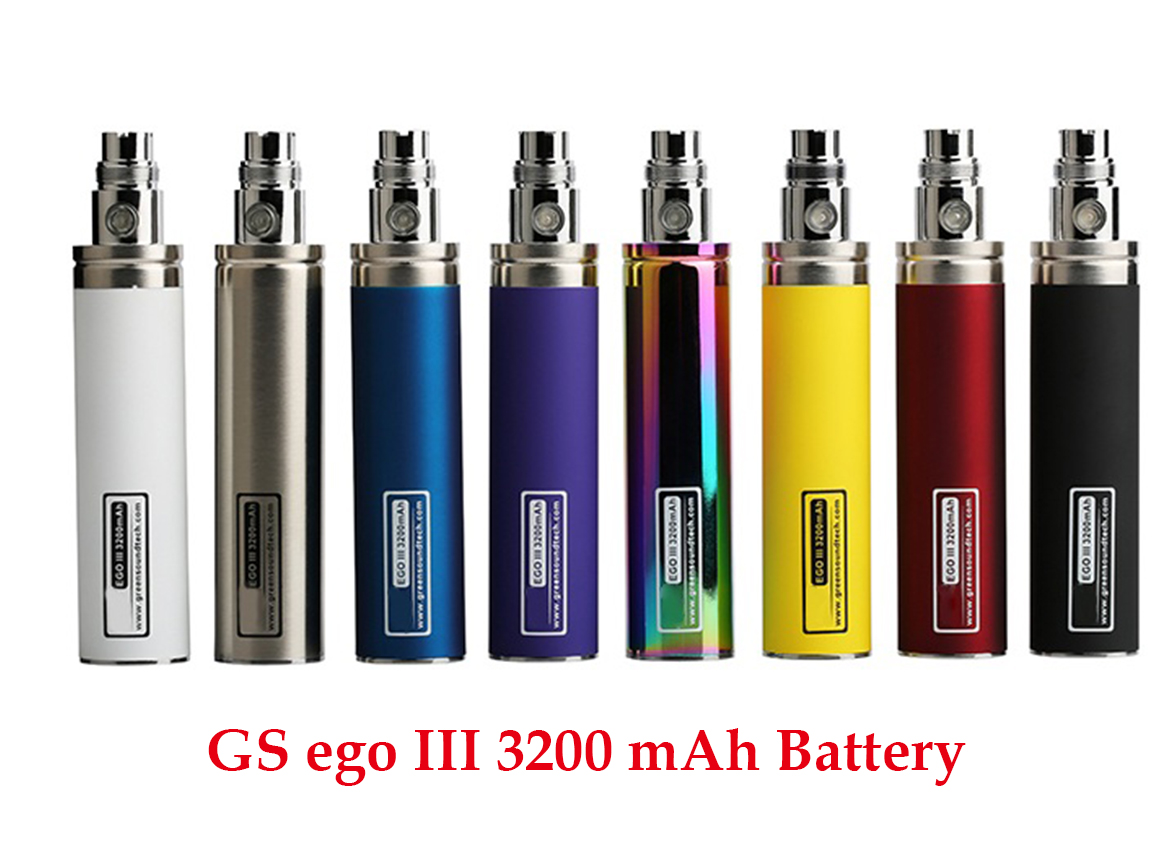 GS EGO III 3200mah Battery Huge Capacity VS EGO II KGO ONE WEEK 2200mah Battery for Vaporizer 510 thread ecig Atomizer Original Greensound
GS EGO III 3200mah Battery Huge Capacity VS EGO II KGO ONE WEEK 2200mah Battery for Vaporizer 510 thread ecig Atomizer Original Greensound