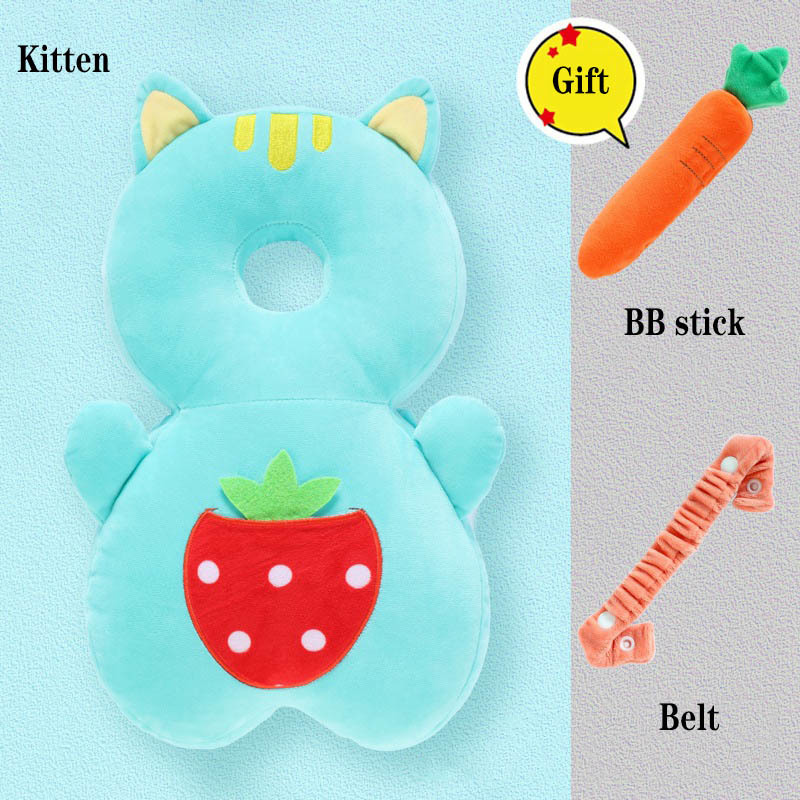 Baby Anti-Fall Pillow Headrest Toddler Collision Protection Pad Sound Toy Resistance Cushion Children Anti-Collision Artifact LJ201014