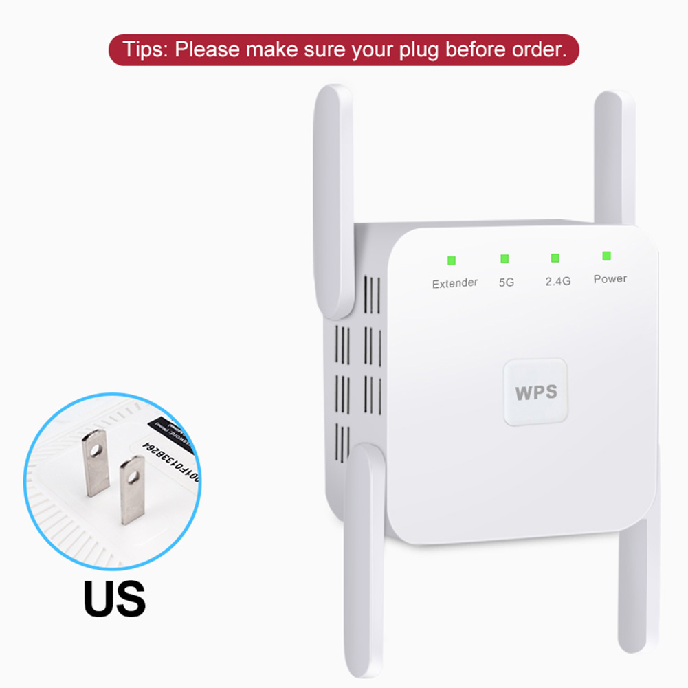 2.4G/5Ghz Wireless WiFi Repeater Wi Fi Booster 1200 Mbps WiFi Amplifier Wi-Fi Long Range Extender Access Point
2.4G/5Ghz Wireless WiFi Repeater Wi Fi Booster 1200 Mbps WiFi Amplifier Wi-Fi Long Range Extender Access Point