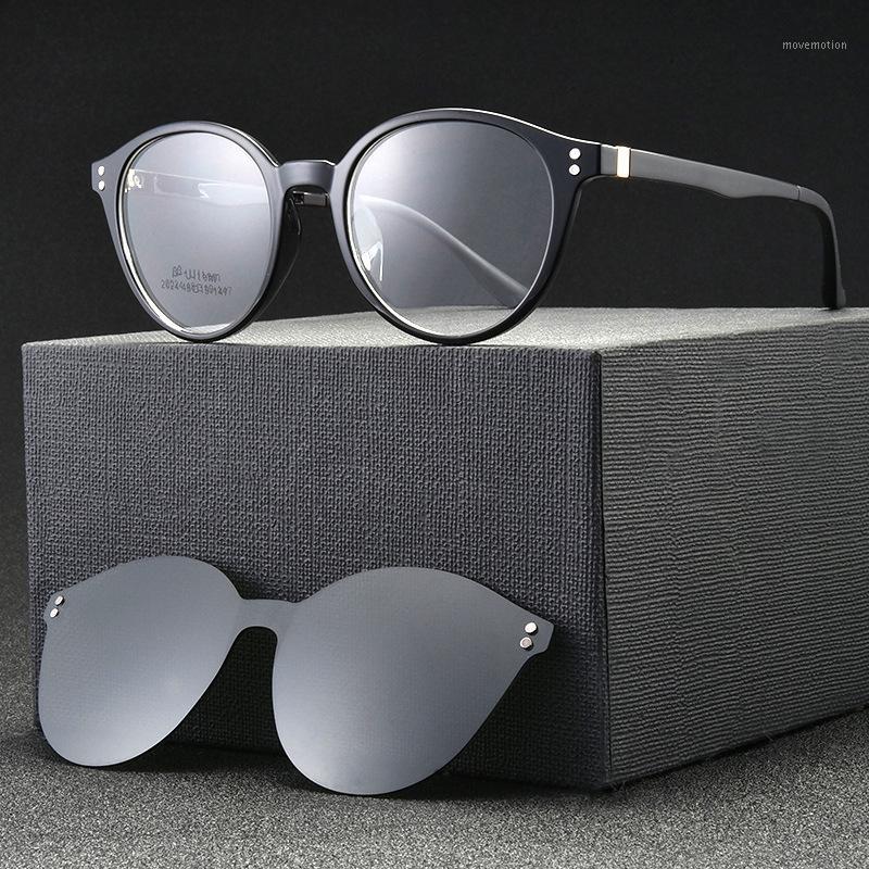 eyewear Frame with 1 Clips On Sunglasses Women Men Polarized Mirror Glasses Set Myopia Optical Lens for Reading with box FML1
eyewear Frame with 1 Clips On Sunglasses Women Men Polarized Mirror Glasses Set Myopia Optical Lens for Reading with box FML1