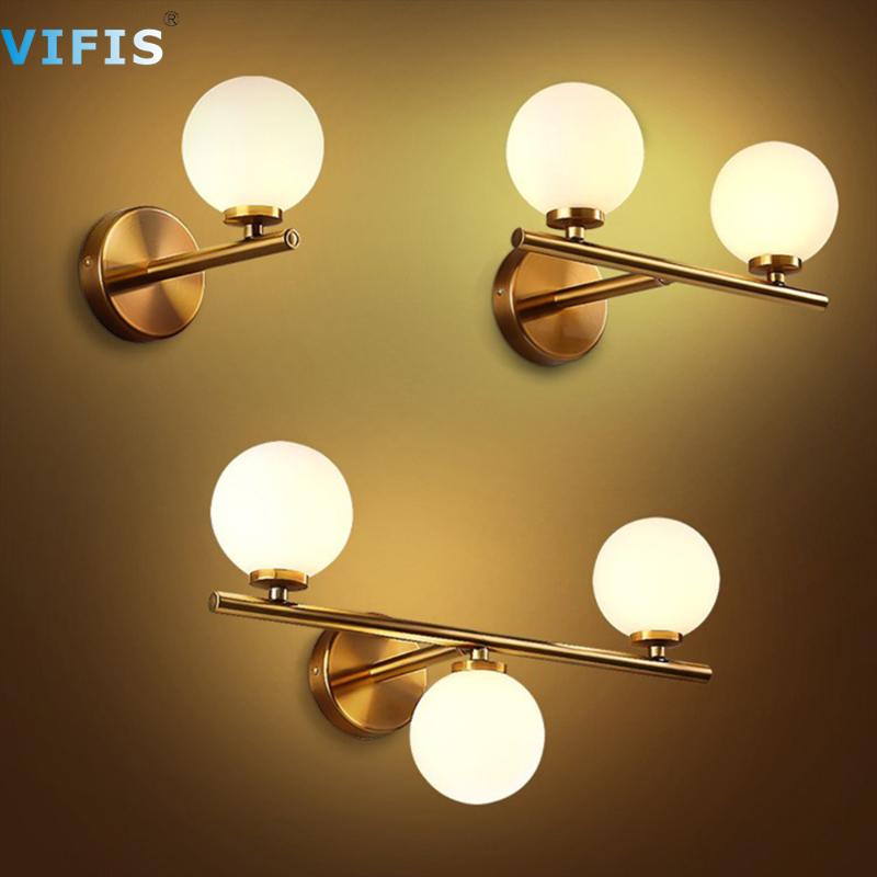 3Colors Dimming Gold LED Wall Light 3w 6w 9w Glass ball Bathroom Wall Lamp Mirror Lighting with G4 Bulb for Bedroom 85-265V
3Colors Dimming Gold LED Wall Light 3w 6w 9w Glass ball Bathroom Wall Lamp Mirror Lighting with G4 Bulb for Bedroom 85-265V