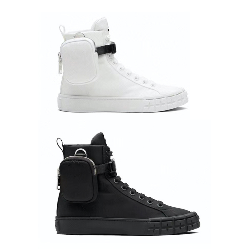 Mens luxurys designers shoes Wheel Re-Nylon High top shoes women Sneakers with bag White Black Lace-up Flat Trainers with box 260
Mens luxurys designers shoes Wheel Re-Nylon High top shoes women Sneakers with bag White Black Lace-up Flat Trainers with box 260
