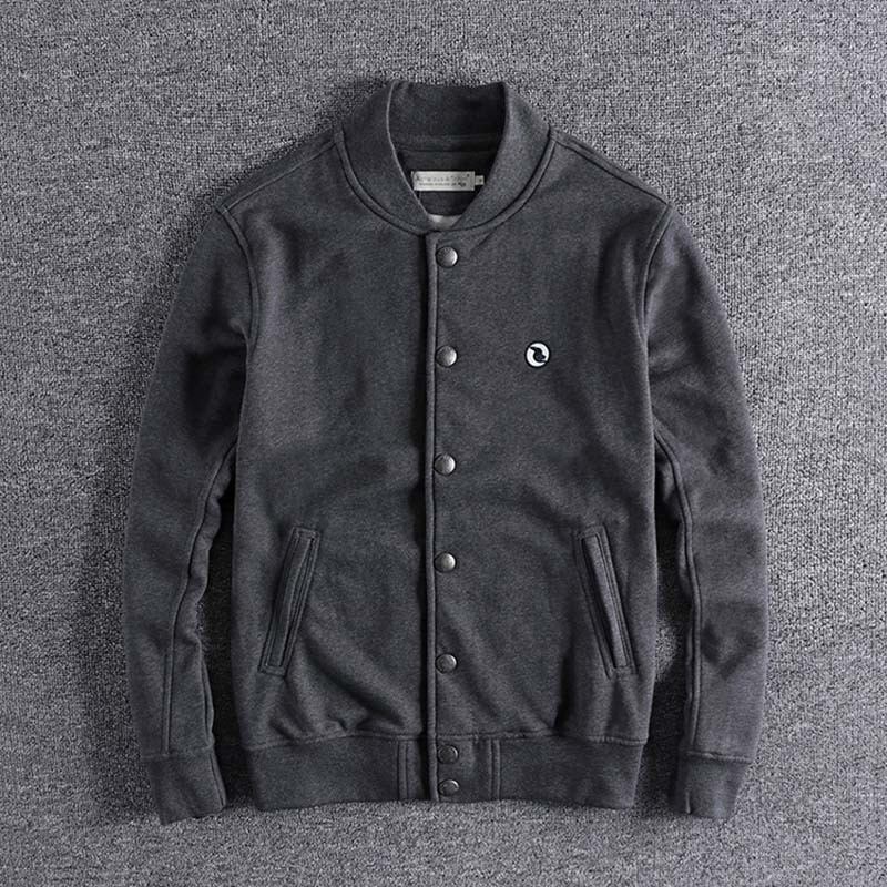 2019 Autumn new style XL Terry simple embroidery coat leisure foreign trade original single men's jacket high quality outerwear T200502