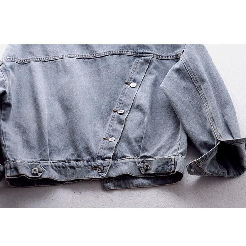 Women Loose Short Denim Jacket Spring And Autumn Fashion Women's Clothing Hooded Jacket Multi-pocket Wild Shirt Female Coat 201109