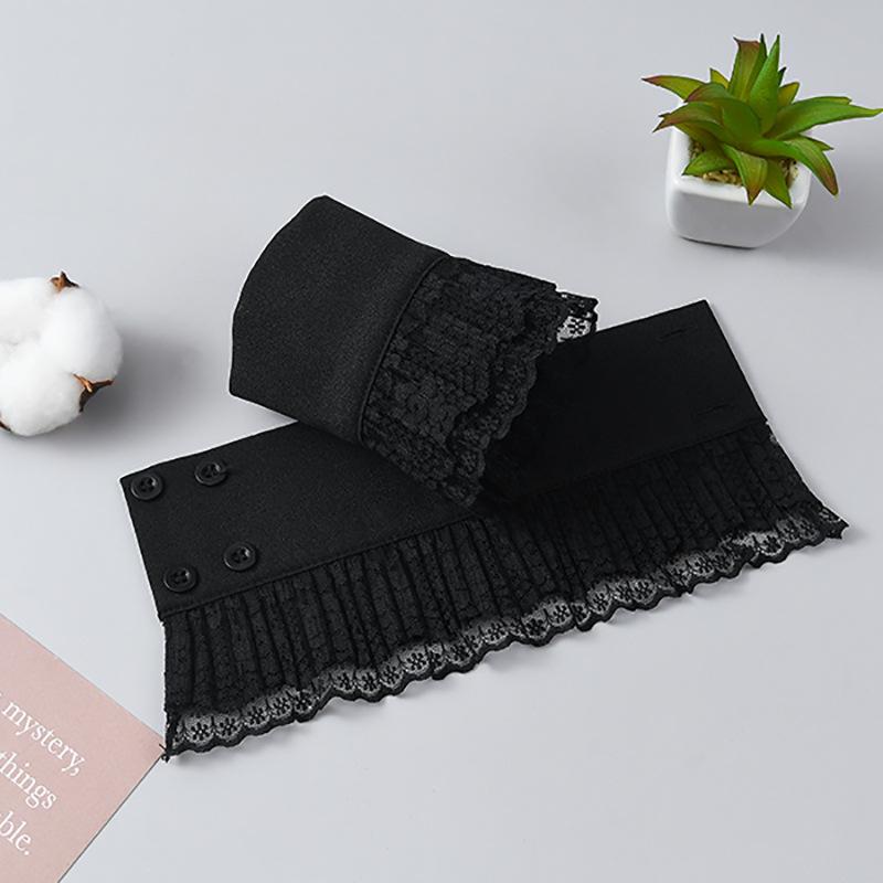 New 1 Pair Women Fake Flare Sleeves Girls Pleated False Cuffs Solid Color Sweater Wrist Warmers Female White Horn Cuffs
New 1 Pair Women Fake Flare Sleeves Girls Pleated False Cuffs Solid Color Sweater Wrist Warmers Female White Horn Cuffs