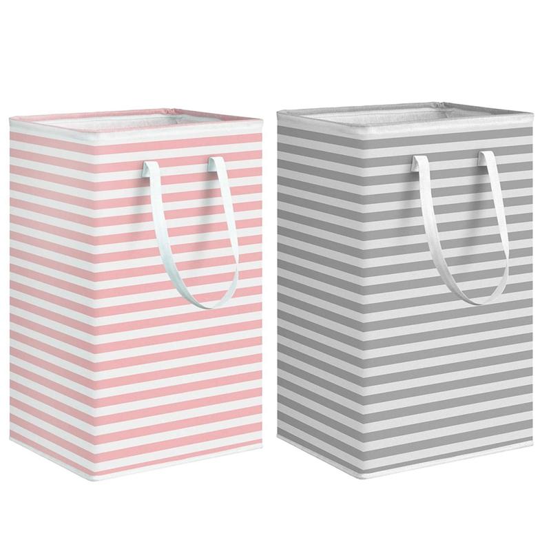 75L Large Laundry Basket Foldable Clothes Storage Basket Stripe Toys Storage Bag with Extended Handle
75L Large Laundry Basket Foldable Clothes Storage Basket Stripe Toys Storage Bag with Extended Handle