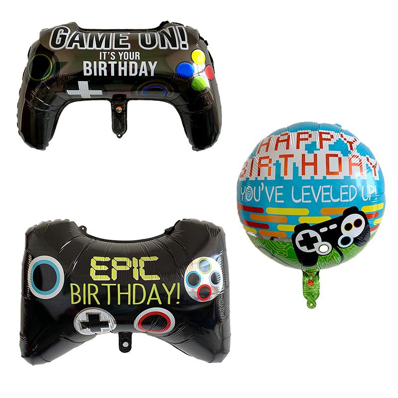 Video game controller handle shape aluminum foil balloon Children's party birthday venue personality party decoration
Video game controller handle shape aluminum foil balloon Children's party birthday venue personality party decoration