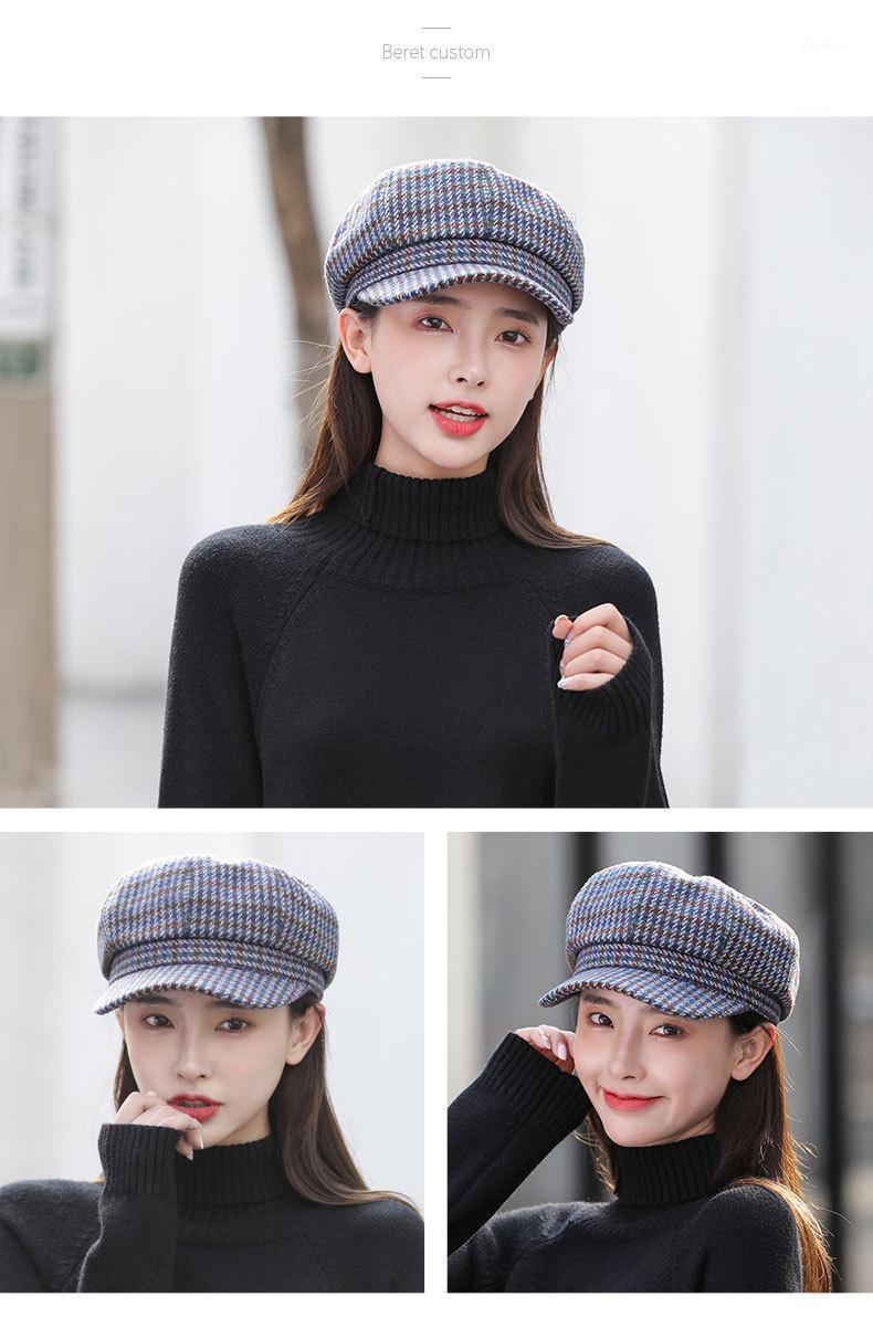 New hat ladies lattice fashion outdoor leisure art painter hat casual street personality octagonal1
New hat ladies lattice fashion outdoor leisure art painter hat casual street personality octagonal1