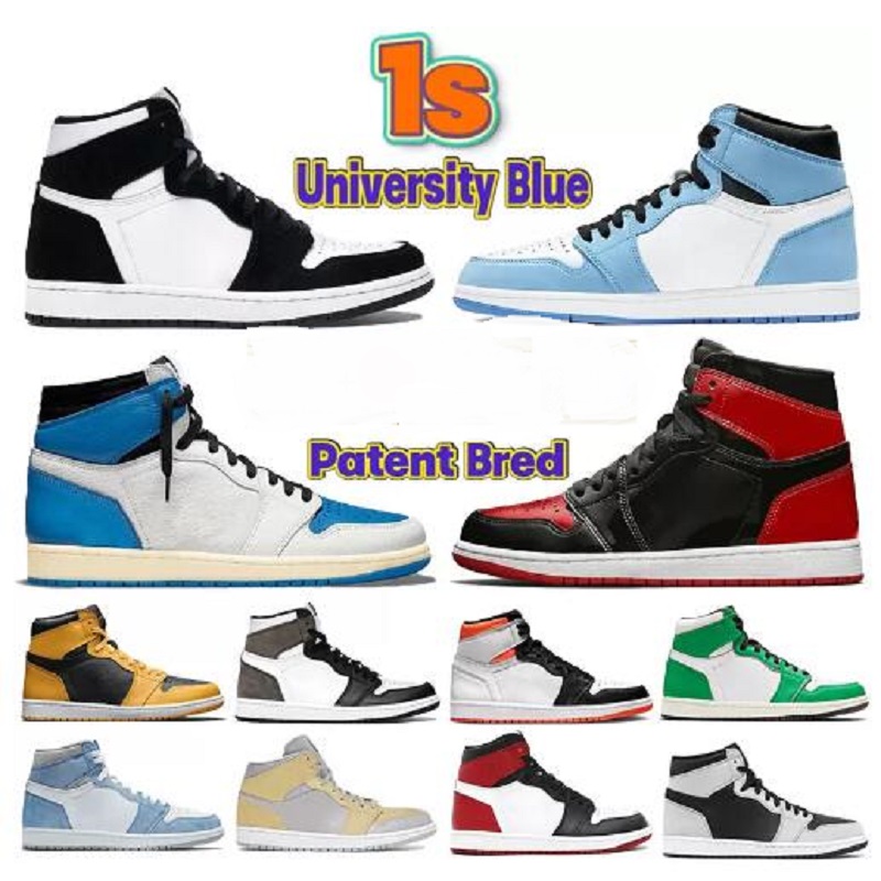 1 1s University Blue Basketball Shoes Dark Mocha patent bred twist hyper royal SE sesame pollen UNC black white men women sneakers, # 28
1 1s University Blue Basketball Shoes Dark Mocha patent bred twist hyper royal SE sesame pollen UNC black white men women sneakers, # 28