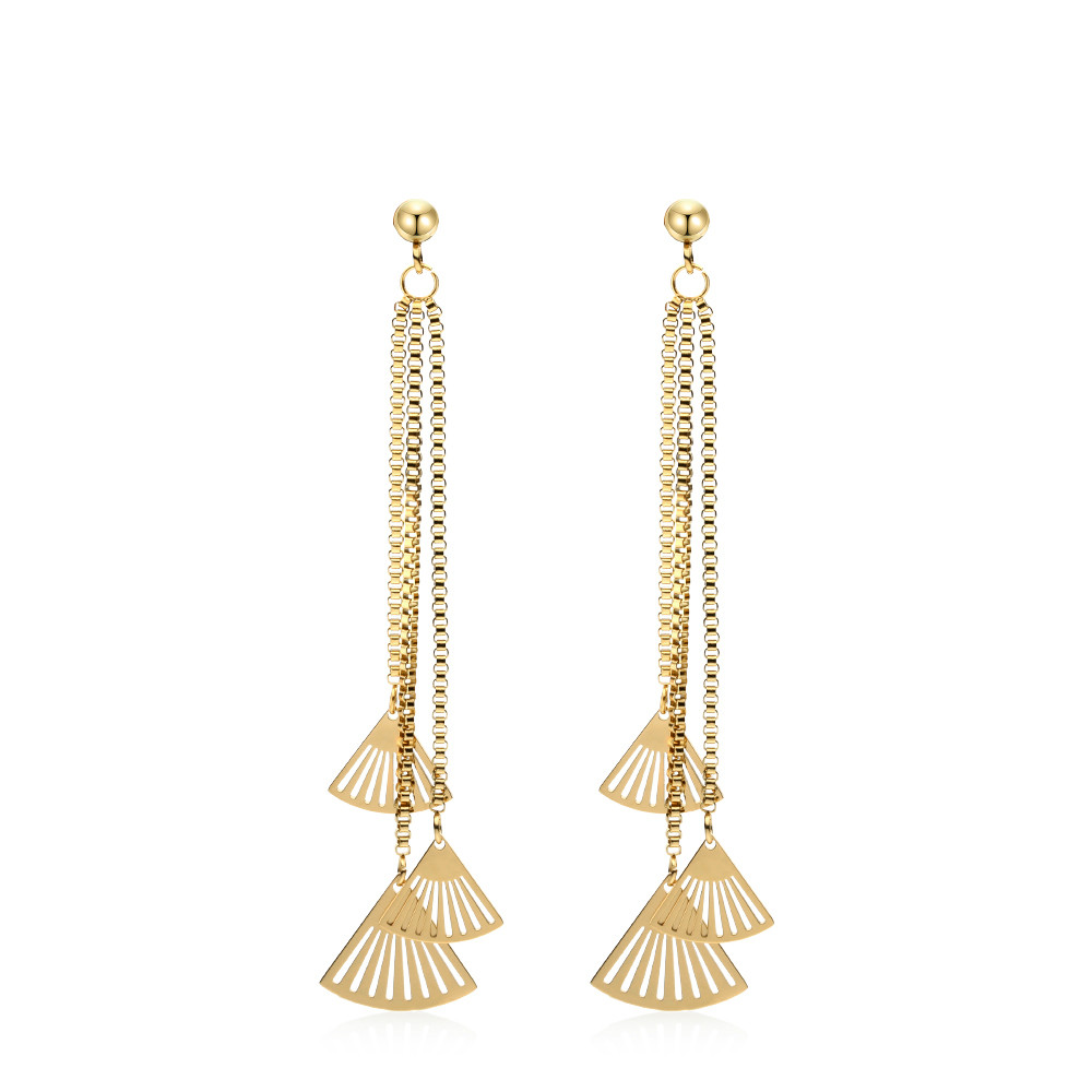 VAROLE Hollow Fan Long Drop Earrings Jewelry for Women Gold Color Dangle Earrings orecchini pendientes antialergicos mujer
VAROLE Hollow Fan Long Drop Earrings Jewelry for Women Gold Color Dangle Earrings orecchini pendientes antialergicos mujer