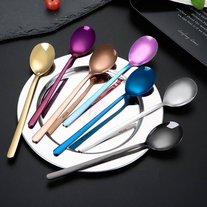 High Quality Stainless Steel Portable Tableware Spoon Creative Coffee Dessert Spoon Restaurant Hotel
High Quality Stainless Steel Portable Tableware Spoon Creative Coffee Dessert Spoon Restaurant Hotel