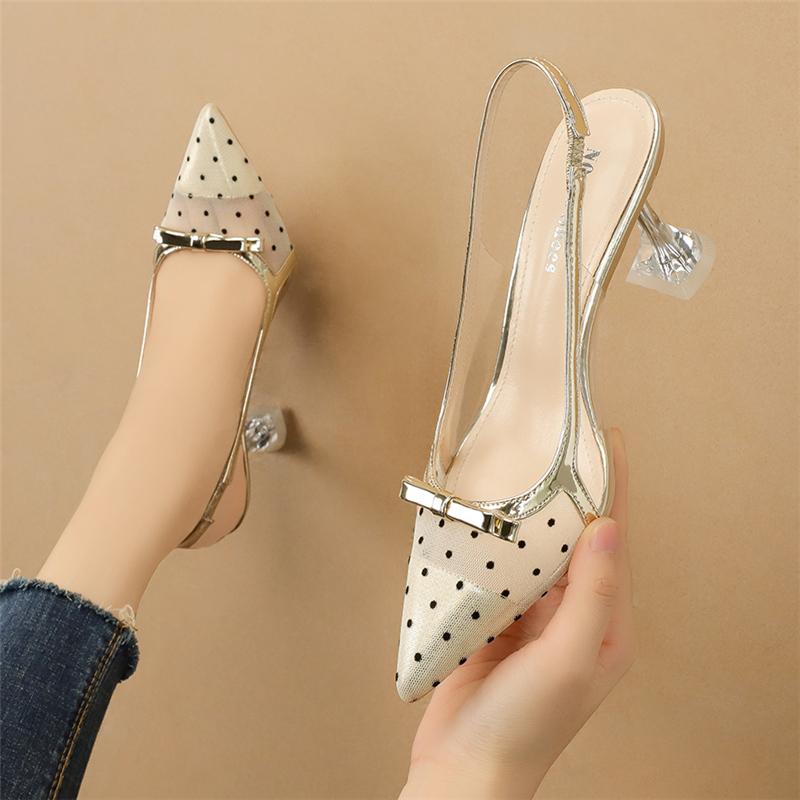 2021 Fashion Women 9.5cm Wave Point Sandals Lady Sexy Gold Mesh Pumps Slingback Scarpins Perspex Heels Mules Valentine Shoes, Gold 9.5cm heels
2021 Fashion Women 9.5cm Wave Point Sandals Lady Sexy Gold Mesh Pumps Slingback Scarpins Perspex Heels Mules Valentine Shoes, Gold 9.5cm heels