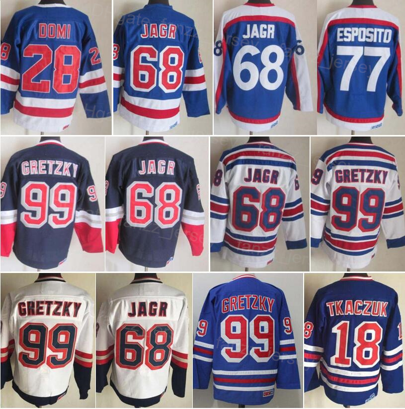 Men Ice Hockey Vintage 99 Wayne Gretzky Retro Jerseys 18 Walt Tkaczuk 68 Jaromir Jagr 77 Phil Esposito 28 Tie Domi Stitched 75th Anniversary Navy Blue Whte YouQiBing, 18 blue
Men Ice Hockey Vintage 99 Wayne Gretzky Retro Jerseys 18 Walt Tkaczuk 68 Jaromir Jagr 77 Phil Esposito 28 Tie Domi Stitched 75th Anniversary Navy Blue Whte YouQiBing, 18 blue