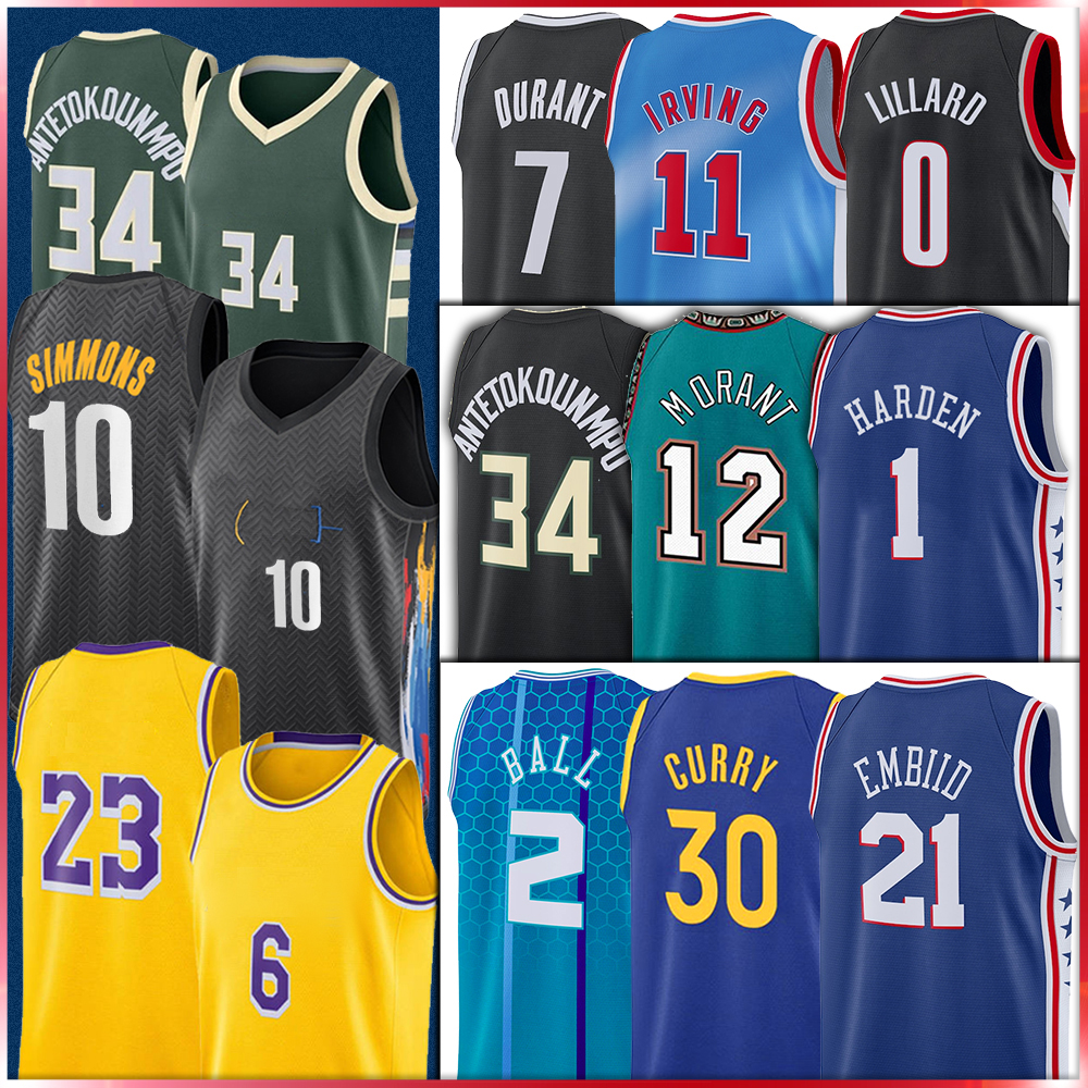 Curry Kevin 34 Giannis Durant 12 Ja Basketball Jerseys Morant Ben 11 Kyrie Harden Simmons Irving Antetokounmpo Westbrook 6 Damian 0 Lillard Carmelo 7 Anthony, Men
Curry Kevin 34 Giannis Durant 12 Ja Basketball Jerseys Morant Ben 11 Kyrie Harden Simmons Irving Antetokounmpo Westbrook 6 Damian 0 Lillard Carmelo 7 Anthony, Men