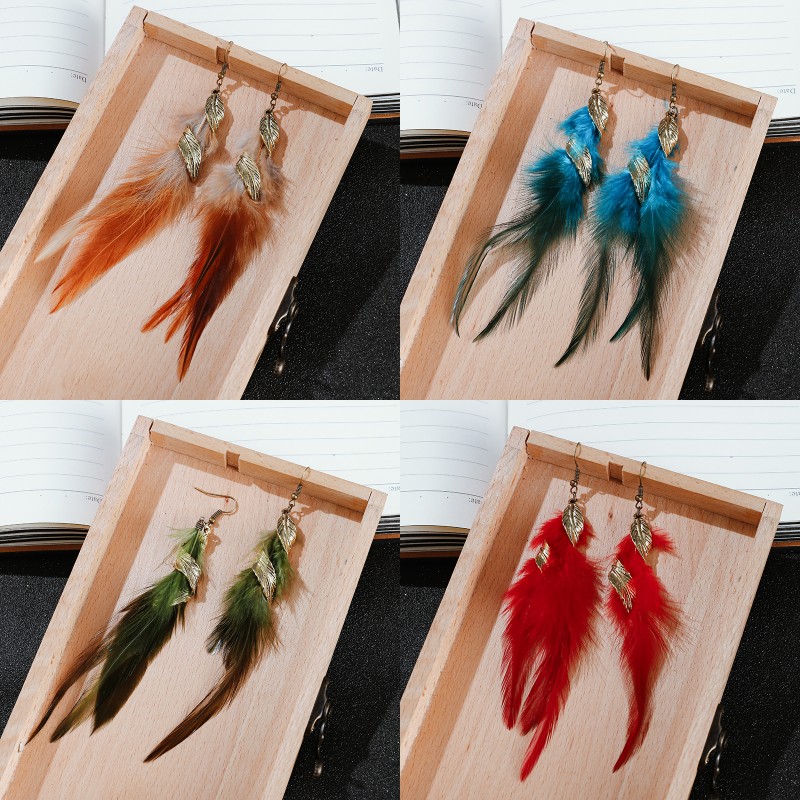 Feather Earrings Exaggeration Retro Ethnic Tassels Originality Leaves Fairy Jewelry Vintage Woman Dangle Ear Pendants Accesories 2 39dx K2, Silver
Feather Earrings Exaggeration Retro Ethnic Tassels Originality Leaves Fairy Jewelry Vintage Woman Dangle Ear Pendants Accesories 2 39dx K2, Silver