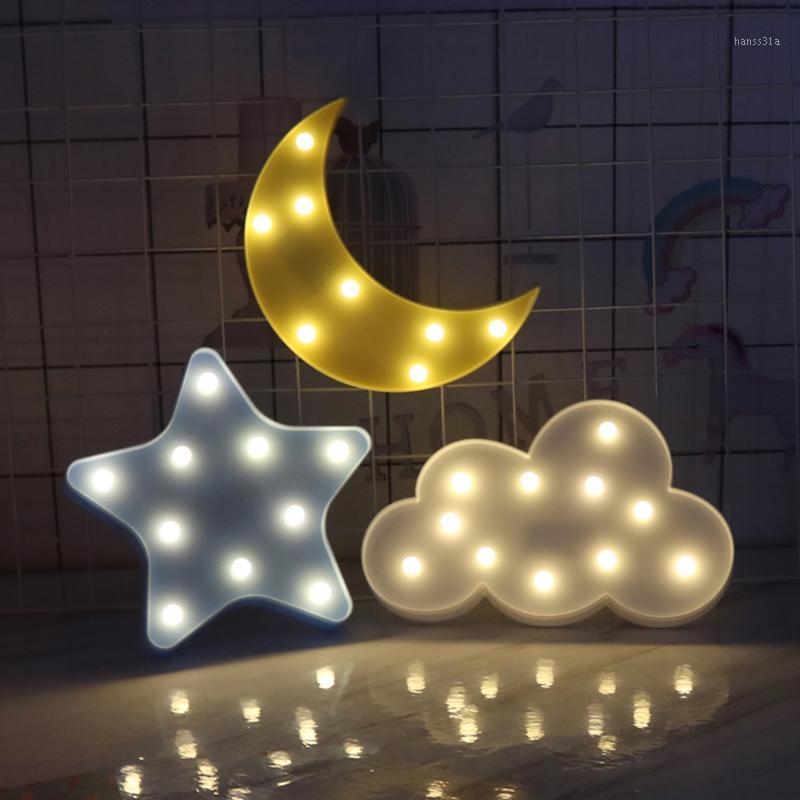 3D LED Night Light Cute Star Moon Cloud Design Wall Desktop Ornaments Kids Room Decoration Nursery Lamp1
3D LED Night Light Cute Star Moon Cloud Design Wall Desktop Ornaments Kids Room Decoration Nursery Lamp1