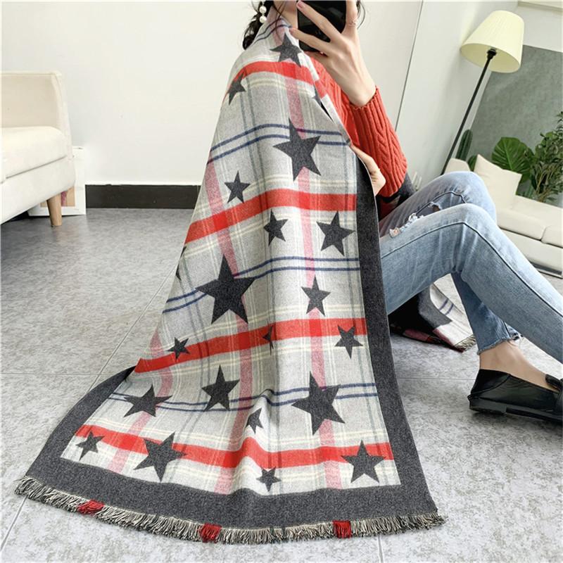 Luxury Five-Pointed Star Winter Scarf Women Cashmere Warm Foulard Lady Scarves Thick Soft Bufanda Shawl Wrap Office New
Luxury Five-Pointed Star Winter Scarf Women Cashmere Warm Foulard Lady Scarves Thick Soft Bufanda Shawl Wrap Office New