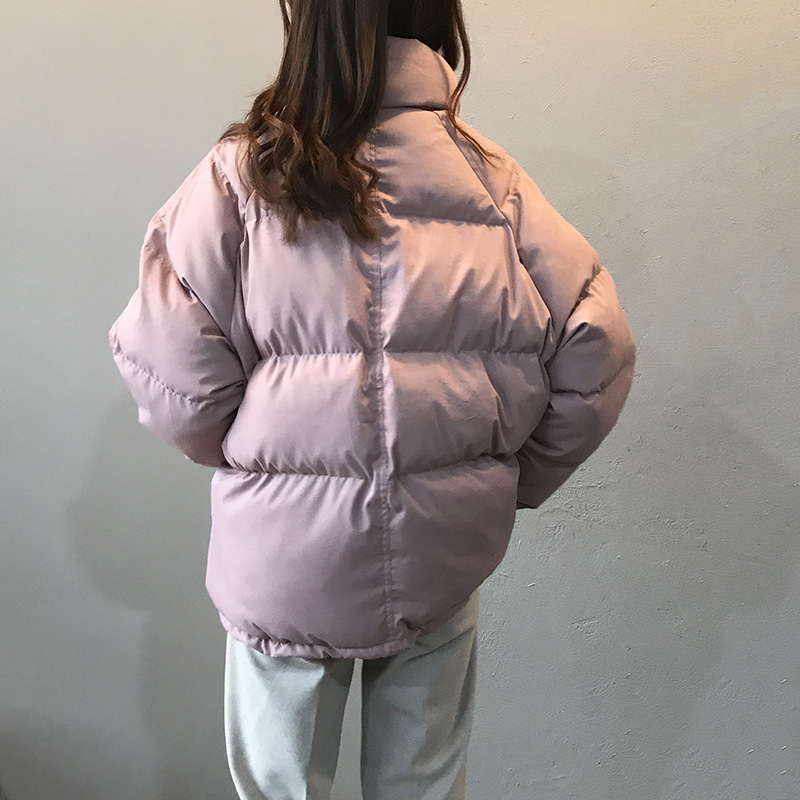 Winter Jacket Coat Women Korean Style Beige Padded Puffer Jackets Parkas Casual Pink Ropa Mujer Invierno Clothes for Women 201110