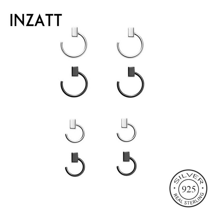 Hoop & Huggie INZAReal 925 Sterling Silver Square Ear Bone Earrings For Fashion Woman Party Punk Fine Jewelry Minimalist Accessories
Hoop & Huggie INZAReal 925 Sterling Silver Square Ear Bone Earrings For Fashion Woman Party Punk Fine Jewelry Minimalist Accessories