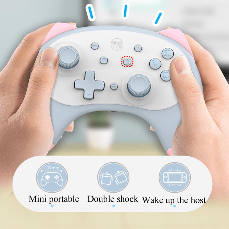IINE cat 4nd Wireless Controller For Switch /Switch Lite Gamepad Joystick Voice wake up Headphone plug Pink orange
IINE cat 4nd Wireless Controller For Switch /Switch Lite Gamepad Joystick Voice wake up Headphone plug Pink orange
