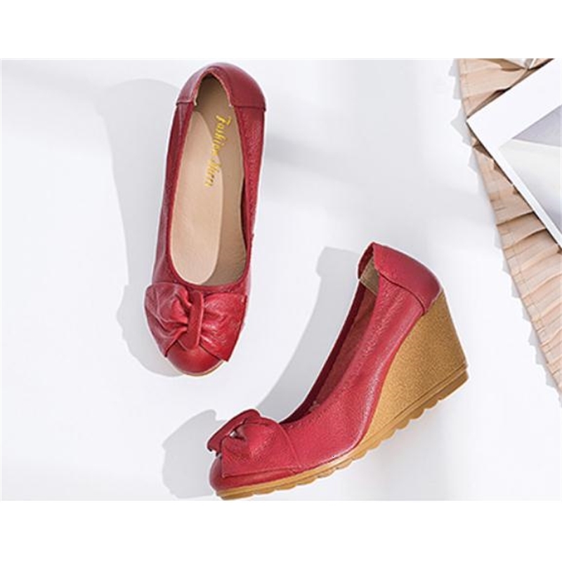 2021 Women's Shoes in Spring and Autumn New Style Slope Heel Round Head Bowknot @3028 MTOR, Red
2021 Women's Shoes in Spring and Autumn New Style Slope Heel Round Head Bowknot @3028 MTOR, Red