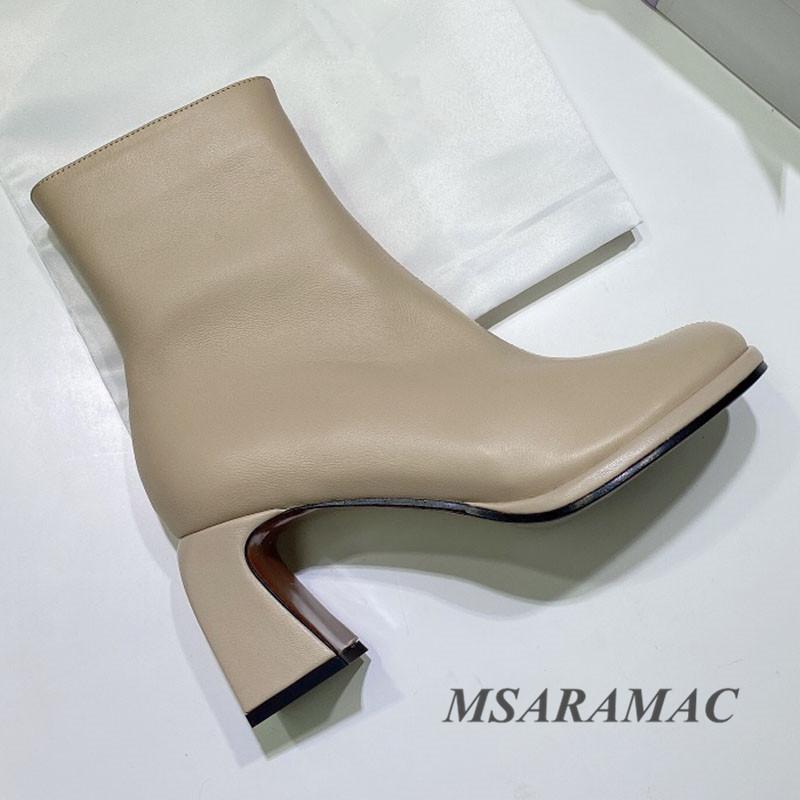 Winter fashion round toe high heel short boots black street girl leather ankle boots personality Slim Women's shoes, Beige
Winter fashion round toe high heel short boots black street girl leather ankle boots personality Slim Women's shoes, Beige