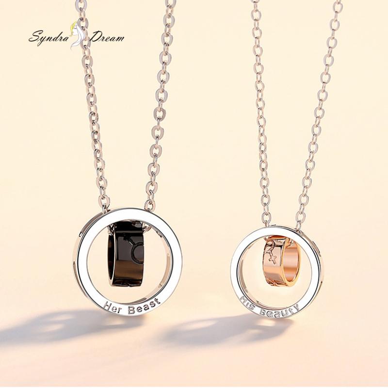 Authentic s925 Sterling Silver Double Circle Simple Couple Necklace Pendant Valentine's Day Gift Clavicle Chain Fine Jewelry
Authentic s925 Sterling Silver Double Circle Simple Couple Necklace Pendant Valentine's Day Gift Clavicle Chain Fine Jewelry