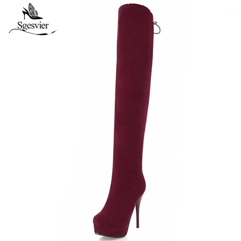 Sgesvier Plus Size 32-48 Women Boots Autumn Platform Thin Ultra High Heel Long Boot Shoes Ladies Over Knee-High Boots OX7891, Black
Sgesvier Plus Size 32-48 Women Boots Autumn Platform Thin Ultra High Heel Long Boot Shoes Ladies Over Knee-High Boots OX7891, Black