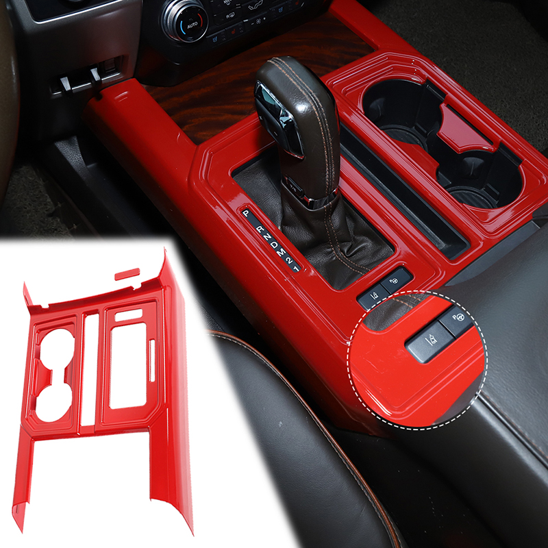 Red ABS Gear Cup Holder Panel Decoration Trim For Ford F150 2015 UP Auto Interior Accessories
Red ABS Gear Cup Holder Panel Decoration Trim For Ford F150 2015 UP Auto Interior Accessories