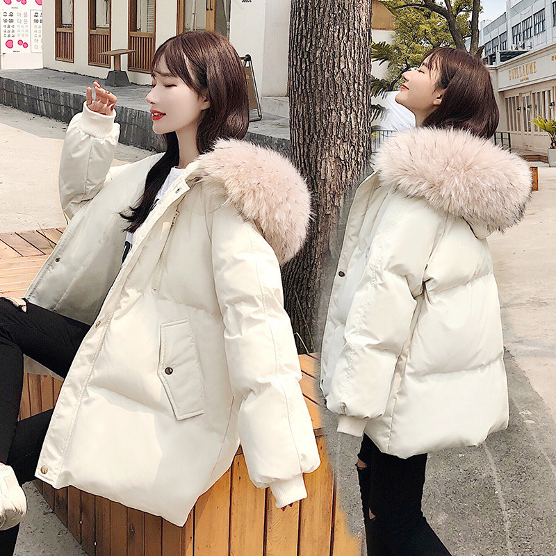 2021 Jacket Cotton-padded Clothes Women's New Winter Hooded Long Loose Zippers Casual Down Cotton Coat Warm Parkas A215 3a92, Beige
2021 Jacket Cotton-padded Clothes Women's New Winter Hooded Long Loose Zippers Casual Down Cotton Coat Warm Parkas A215 3a92, Beige