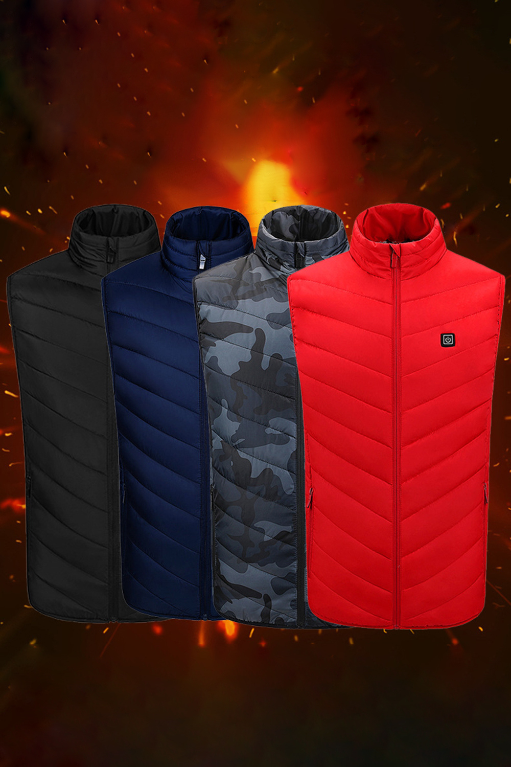 Women's Heated Vest with Battery Pack 5V, YKK Zippers and Water&Wind Resistant Winter Warm Outdoor Wear Jackets Vest FS9124, Blue;black
Women's Heated Vest with Battery Pack 5V, YKK Zippers and Water&Wind Resistant Winter Warm Outdoor Wear Jackets Vest FS9124, Blue;black